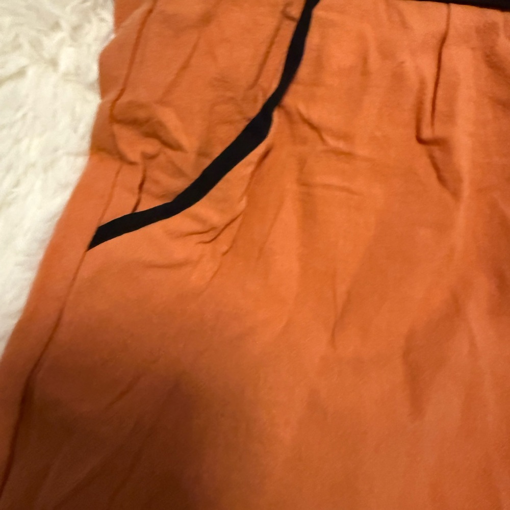 Orange Pants with Black Trim